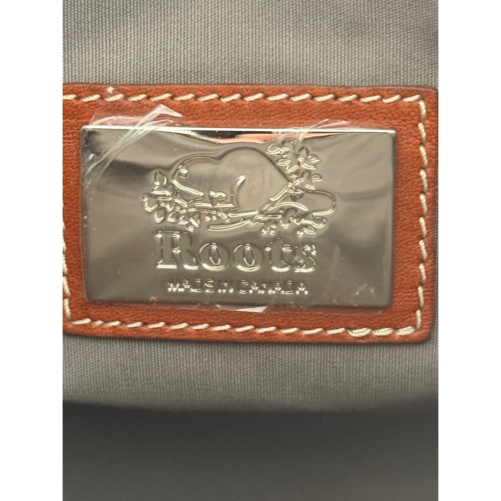 Roots Canada Horween Leather Crossbody Bag Cognac Brown Convertible Purse - Picture 6 of 8